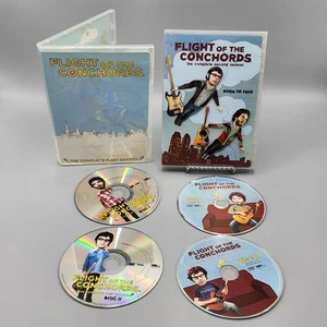 Flight Of The Conchords Season 1 And 2 (DVD, 2009, 4-Discs) LOT / Tested - Picture 1 of 5