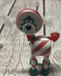 Peppermint Pup Natale 2,5" Ornamento Cane Hallmark Keepsake 2007 (NO SCATOLA) - Foto 1 di 6