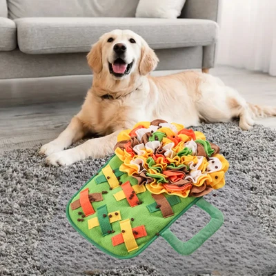 Interactive Crinkle Snuffle Mat for Dogs & Cats – Nosework Enrichment Puzzle - Image 1 of 4