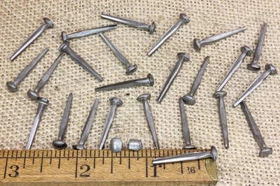 1英寸方形指甲25数量圆形小圆顶头手镯复古古董质朴 — 第 1/3 张图片