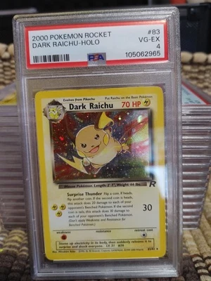 2000 Pokemon Rocket Holo Dark Raichu #83 PSA 4 VG-EX - Image 1 of 2