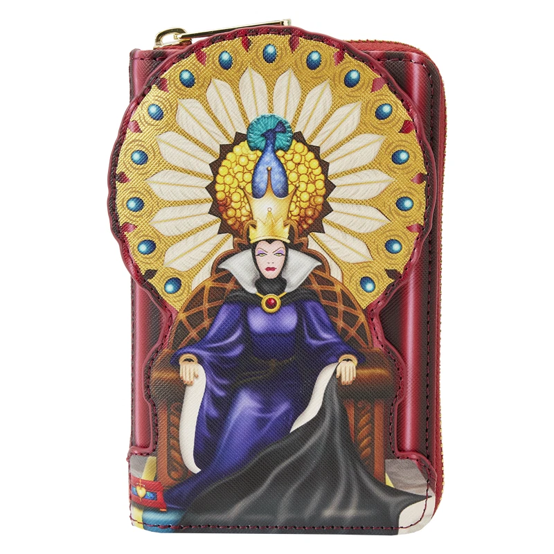 Loungefly DISNEY Evil Queen Throne Snow White Zip Around Wallet #WDWA2533