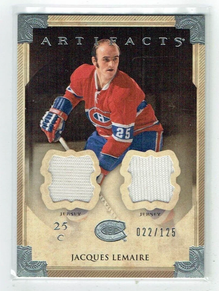 13-14 UD Upper Deck Artifacts  Jacques Lemaire  /125  Dual Jerseys  HOF - Image 1 of 1