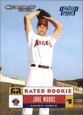 2005 Donruss Press Proofs Blue #58 Jake Woods RR /100 - NM-MT - Image 1 of 2