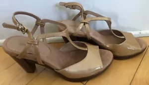 Tacones con correa en T de charol nude aerosoles para mujer 7 - Imagen 1 de 4