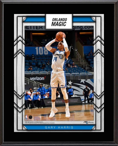 Gary Harris Orlando Magic 10.5" x 13" Sublimated Player Plaque Cover