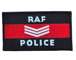 RAF Police embroidered cloth badge - sergeant (sgt) Iron or sew on patch - Picture 1 of 1