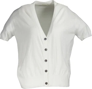 NEU ! JcSophie Damen Kurzarm-Cardigan weiß Gr. M - Bild 1 von 6