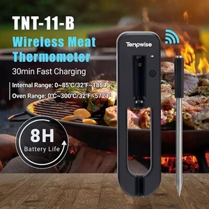 Kabellos Bluetooth Kochthermometer C/F Fleischthermometer Ofen Smoker Grill IP67 - Bild 1 von 15