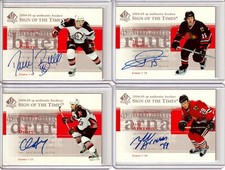 2004-05 SP Authentic Sign of the Times Daniel Briere AUTO - Buffalo Sabres