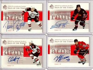 2004-05 SP Authentic Sign of the Times Daniel Briere AUTO - Buffalo Sabres