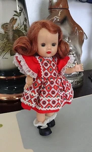 NASB Nancy Ann Storybook MUFFIE No Brow SLW Walker in Red Tagged Outfit (2575) - Picture 1 of 17