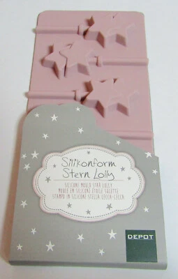 Silikonform Stern Lolly rosa NEU OVP - Bild 1 von 3