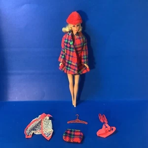 Barbie Parlante Vintage 1970 Sears Esclusiva Mod (Muta) Pazza di Plaid - Foto 1 di 16