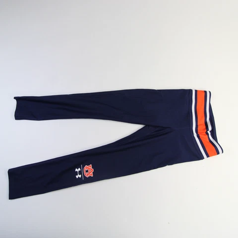 Auburn Tigers Under Armour HeatGear Compression Pants Women's Navy/Orange New Cover