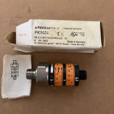 IFM PK6524 , PK-010-RFG14-HCPKG Pressure Sensor (new Open Box) - Image 1 of 4