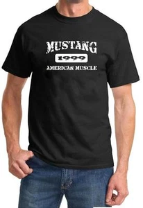 1999 Ford Mustang American Muscle Car Classic Design Tshirt NEW - Picture 1 of 13