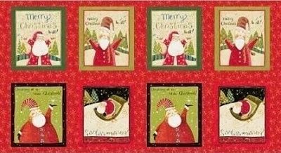 Santa's on His Way by Dan DiPaolo for Clothworks Fabric Panel Quilts 44" X 23" - Image 1 of 4