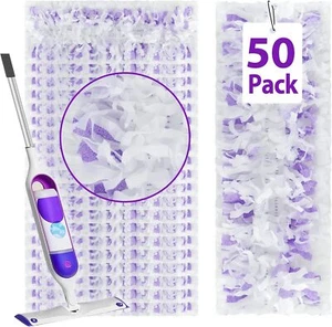 50 Count Disposable Power Mop Refills for Swiffer Power Mop Multi-Surface Floor - Picture 1 of 6