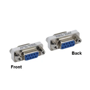 KNTK Mini DB9 9Pin Female to Female Adapter DSub RS232 AT Modem Straight Through - Picture 1 of 1
