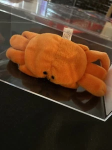 Auténtico TY 3ª/1ª Generación Gorro Bebé Naranja Excavadora El Cangrejo *Raro* * - Imagen 1 de 8