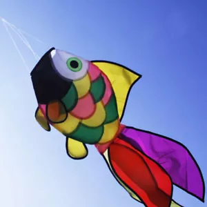 Rainbow Fish Kite Windsock Outdoor Garden Decor Kids Line Laundry Kids Toys~ ZT - Picture 1 of 9