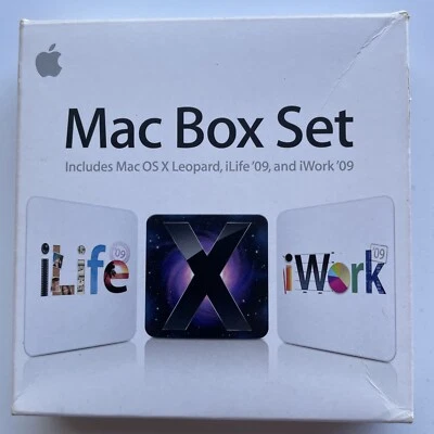 Apple 2009 Mac Trio Box Set: Mac OS X Leopard  iLife 09 iWork 09 - Image 1 of 4