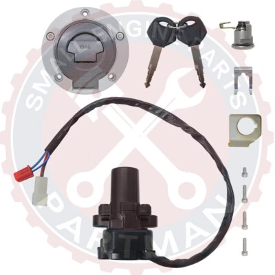 For Yamaha YZF R1 2004-2015 R6 2006-2015 Ignition Switch Lock Set Gas Cap & Key - Image 1 of 4
