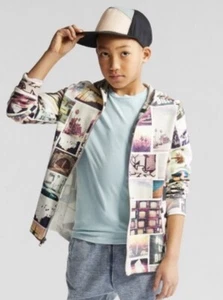 New Art Class Boys' Photoreal Full Zip Up Sweatshirt Size XS 4/5 - Picture 1 of 1
