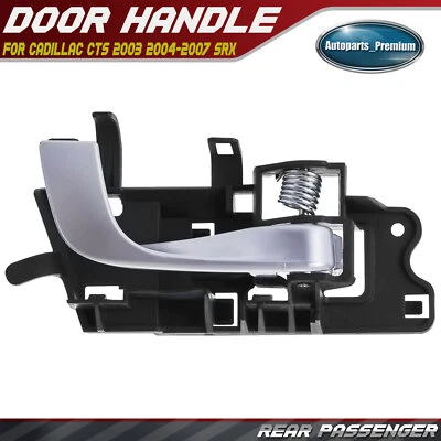 Manija de puerta interior lateral del pasajero plateada para Cadillac CTS 2004 2005 2006 2007 Foto 1 de 4