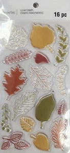 Recollections Autumn Leaves Fall Leaf Clear Stamps 16 pc Stunningly Beautiful! - Picture 1 of 1