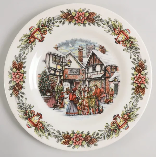 Prato de salada Royal Stafford vendedor de castanha quente 8,5" barro FEITO NA INGLATERRA - Imagem 1 de 1