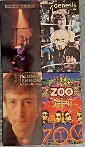 4 ROCK VHS Lot: Lennon Collection, Genesis, U2 Zoo, Pretenders Isle of View - Bild 1 von 2