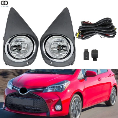 Faros antiniebla delanteros + arnés de cableado + kits de interruptores para Toyota Yaris 2015-2016 Foto 1 de 4