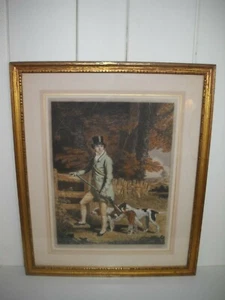 "THE SPORTSMAN'S RETURN" Engraved by R.C. Peter /George Morland FRAMED ART PRINT - Picture 1 of 12