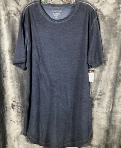 Carbon Men’s Shirt Large Blue/Gray T-Shirt New With Tags Long Length - Picture 1 of 8
