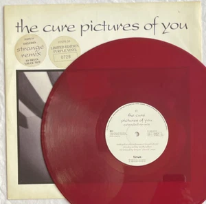 THE CURE -Pictures Of You- Rare UK Purple Vinyl 12” + Picture Sleeve LOW NUMBER! - Imagen 1 de 6