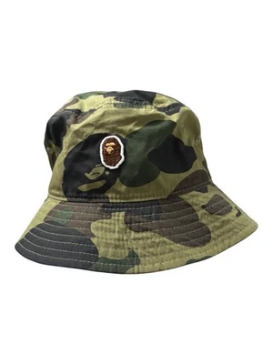 Sombrero cubo BAPE A Bathing Ape 1st Camo cabeza de mono un punto nuevo sin etiquetas Foto 1 de 4