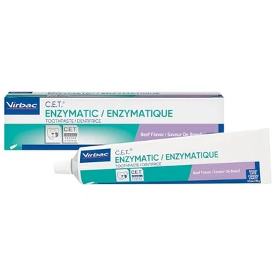 Virbac CET Enzymatic Toothpaste Reduces Bad Breath, Plaque & Tartar 2.5 oz Beef - Image 1 of 4