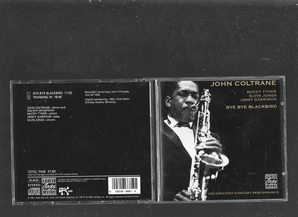 John Coltrane-Bye Bye Blackbird CD OJC/Pablo Hard Bop Tenor Sax Tyner Garrison Foto 1 de 1