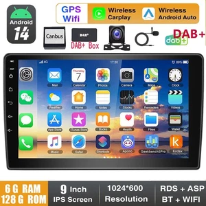 6+128G DAB+ Für Fiat Ducato 2006-2023 Android 14 Autoradio Carplay GPS Navi RDS - Bild 1 von 11