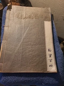 Antique Buddhist Book Four Kings Calligraphy Wood Block Lithography Year Jiwei - Bild 1 von 24