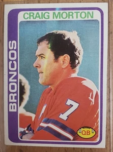 1978 Topps Craig Morton Denver Broncos Fußballkarte #405 - Bild 1 von 2
