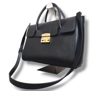 FURLA Shoulder Bag 2Way Metropolis Satchel SizeM - Picture 1 of 11