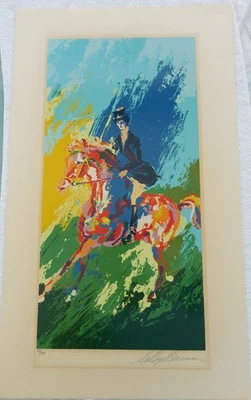 Serigrafía Leroy Neiman The Equestrian firmada y numerada a mano 1981 Foto 1 de 4
