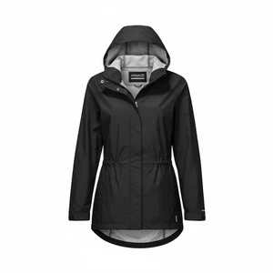 EUC Avalanche leichte Damenjacke schwarz durchgehender Reißverschluss mit Kapuze – Größe Large - Bild 1 von 6