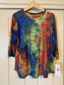 Chelsea bunte Bluse mit Struktur Größe XL Neu mit Etikett - Bild 1 von 7