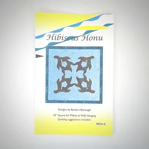 Hibiscus Honu Turtle Quilt Pattern Designs by Barbara Bieraugel - Picture 1 of 5