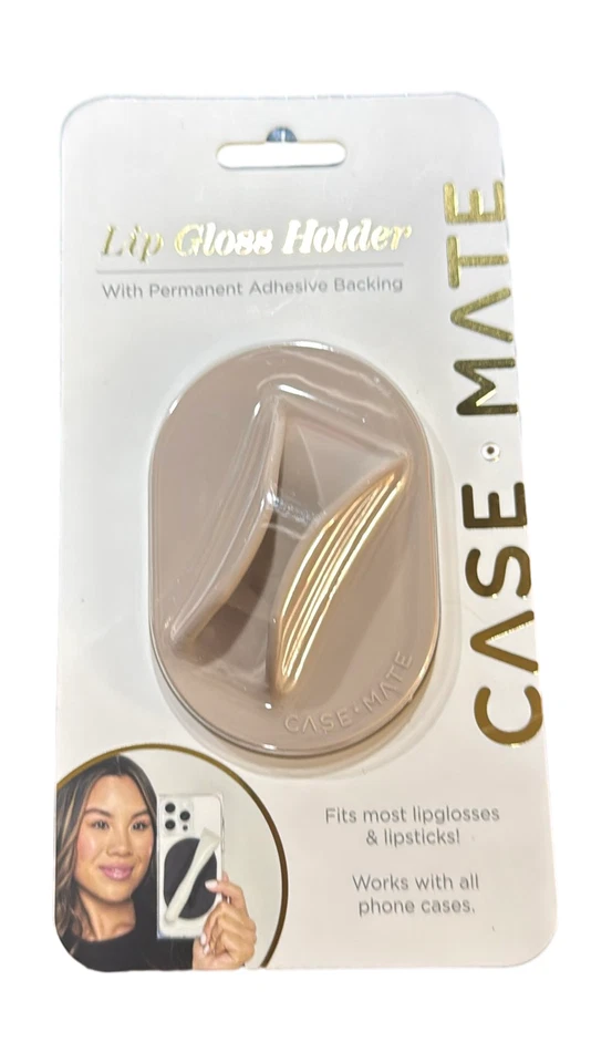Soporte adhesivo para brillo de labios Case-Mate beige se adapta a la mayoría de los teléfonos Foto 1 de 1