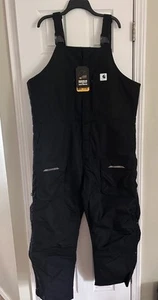 New Men’s Carhartt Yukon Extremes Loose Fit Insulated Biberall Size XL Short - Picture 1 of 6
